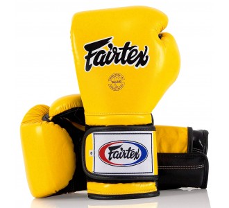 Перчатки боксерские Fairtex (BGV-9 Mexican Style Yellow/Black)